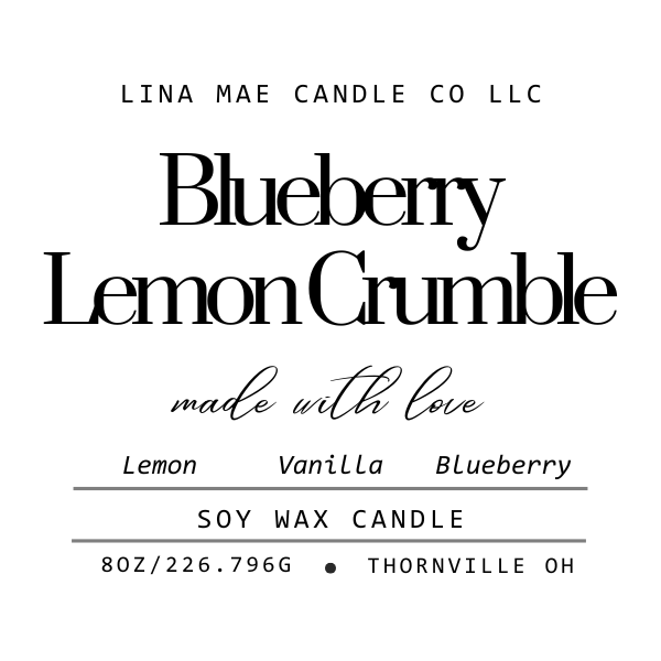 Blueberry Lemon Crumble