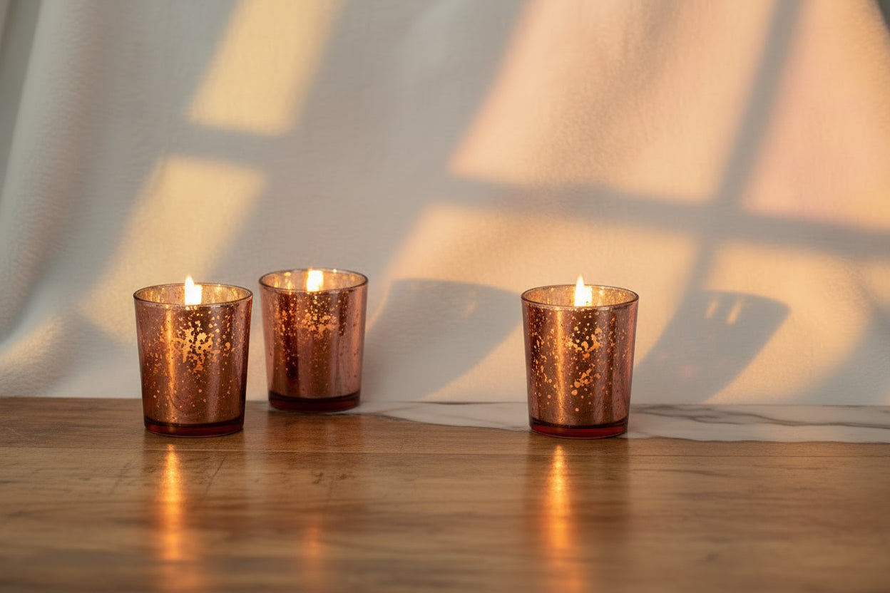 Rose Gold Votive Candle Holder