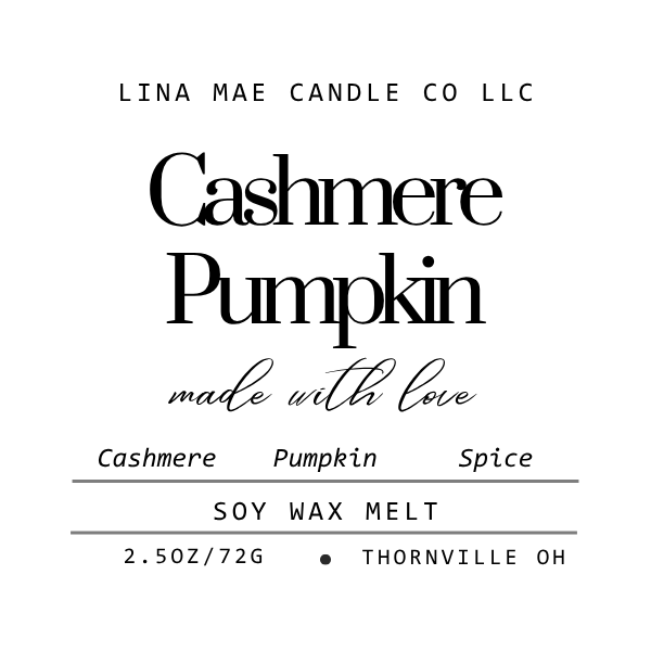 Cashmere Pumpkin Wax Melt